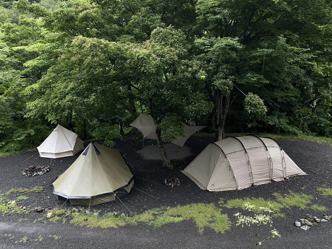 水源の森キャンプランドのようす