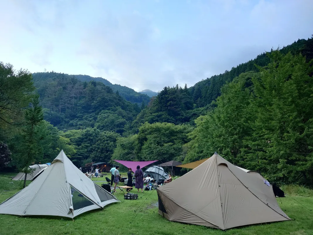 水源の森キャンプランドのようす